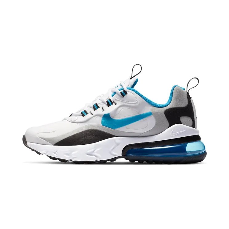 Nike Air Max 270 React “White / Wolf Grey / Black / Laser Blue” (BQ0103-106)