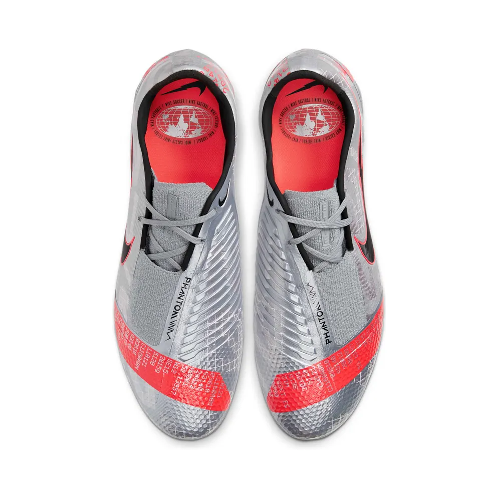 Nike Phantom Venom Elite FG “Metallic Grey / Crimson” (AO7540-906)