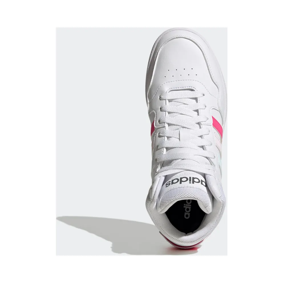 adidas Hoops 3 Mid Lifestyle Basketball Classic World Friendship Day Cloud White / Pulse Magenta / Almost Pink (GX7235)