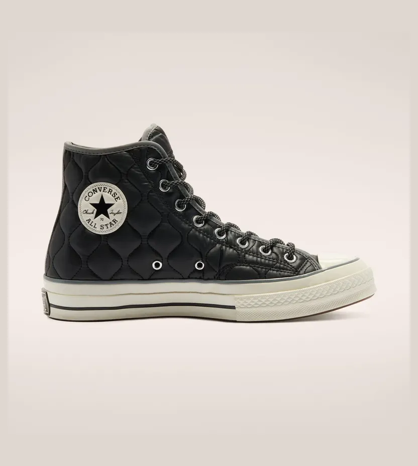 Converse Chuck 70 High ‘Workwear Quilting – Black Limestone’ Black/Limestone Grey/Egret (169376C)