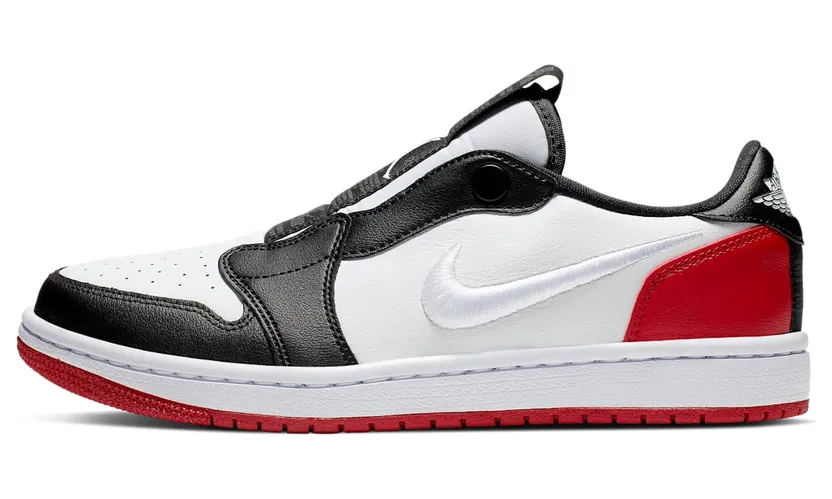 Jordan 1 Retro Low Slip Black Toe (W) “White / Gym Red / Black” (AV3918-102)