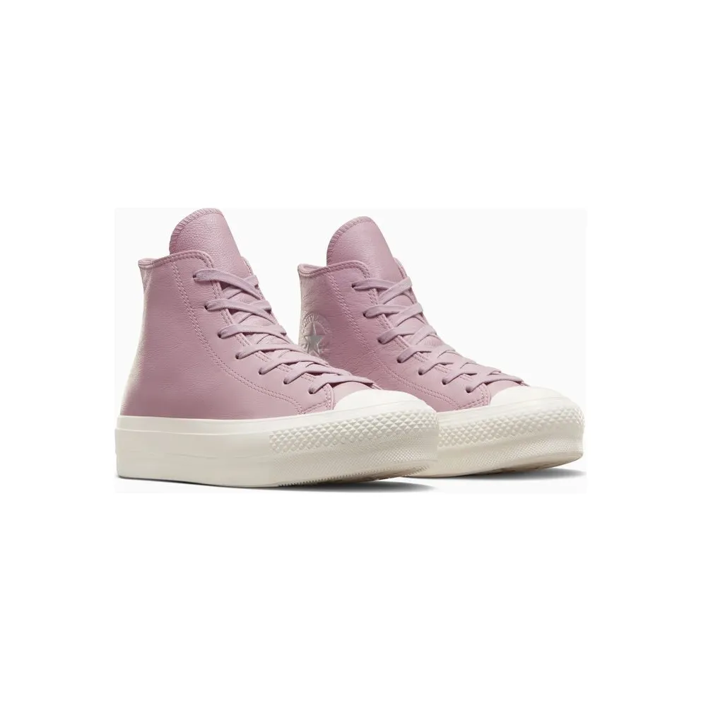 Converse Chuck Taylor All Star Lift Platform Leather Phantom Violet/egret/Silver