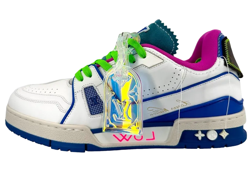 Louis Vuitton Trainer Neon Blue (MS0251) (2)