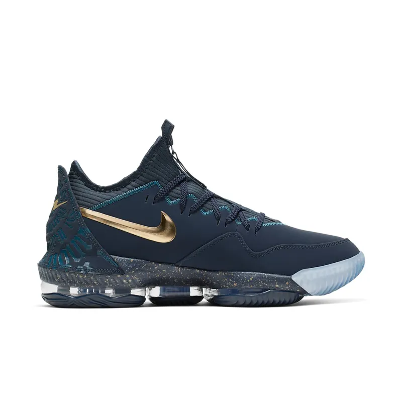 Nike LeBron 16 Low Agimat Obsidian/Metallic Gold-Blue Force (CJ9919-400)