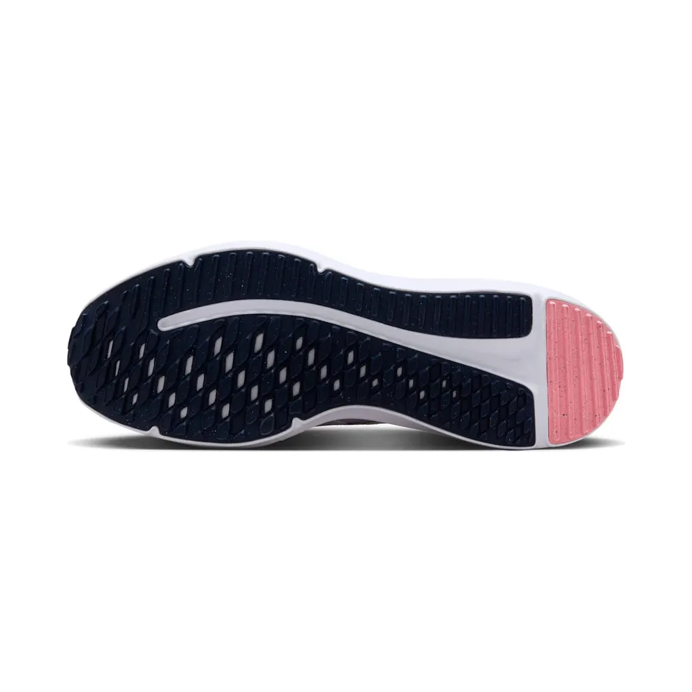 Nike Downshifter 12 PRM “White / Pearl Pink / Football Grey / Midnight Navy” (DX7885-100)
