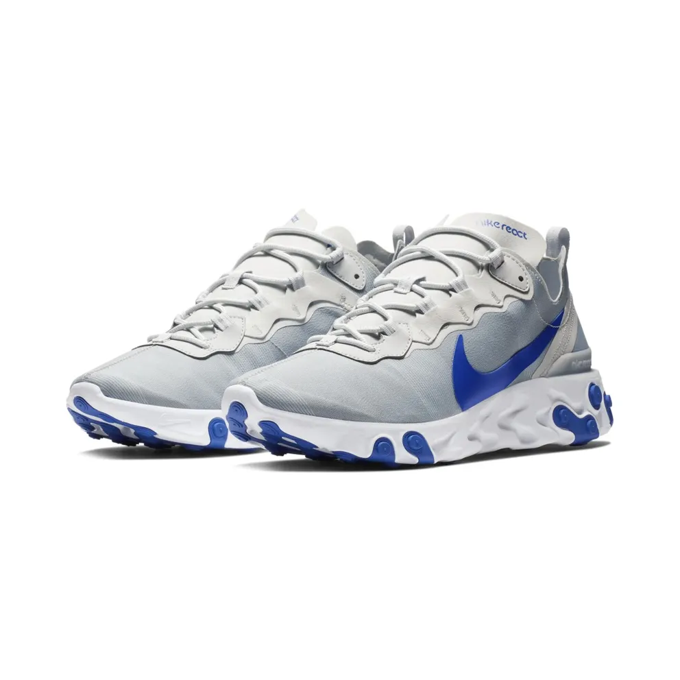 Nike React Element 55 Pure Platinum Racer Blue (BQ6166-005)