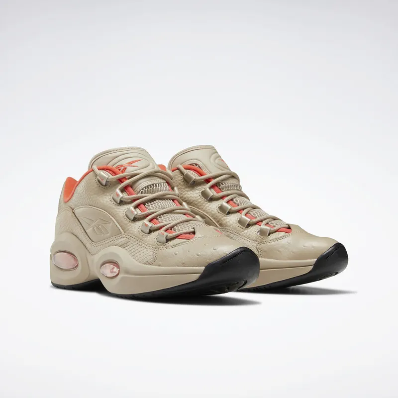 Reebok Question Low Modern Beige Modern Beige/Vivid Orange-Black (Other Brands Other)