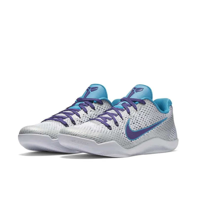 Nike Kobe 11 Low Draft Day White/Blue Lagoon-Court Purple (836183-154)