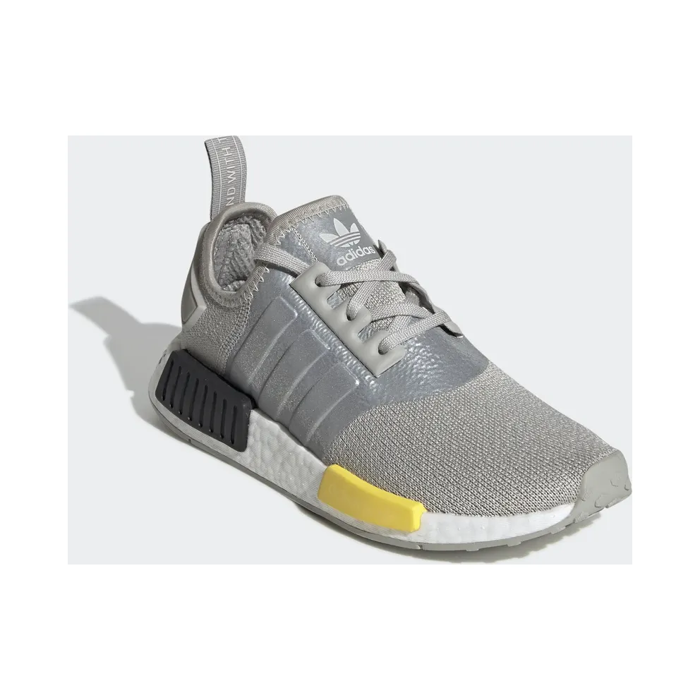 adidas NMD R1 Metal Grey (GS) Metal Grey/Yellow/Core Black (EF5857)