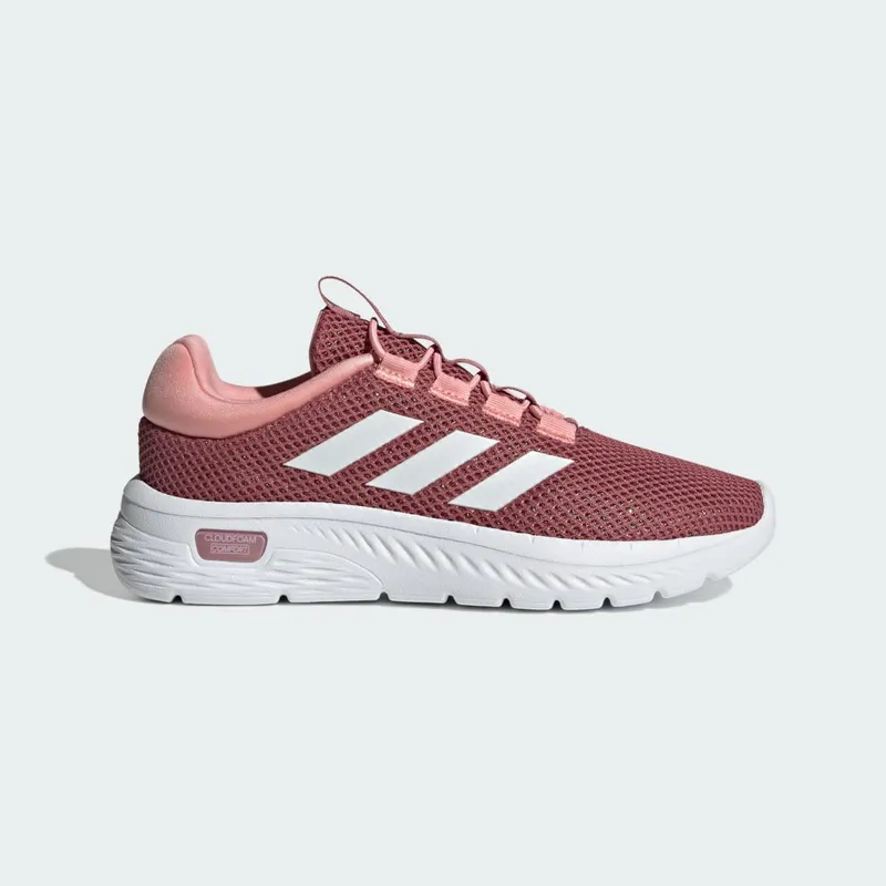 Adidas Cloudfoam Comfy Elastic Lace Preloved Crimson / Cloud White / Semi Pink Spark (IH6049)