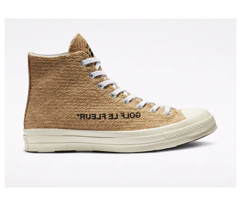 Converse Golf Le Fleur x Chuck 70 High ‘Fabric Weave’ Curry/Egret/Black (163168C)