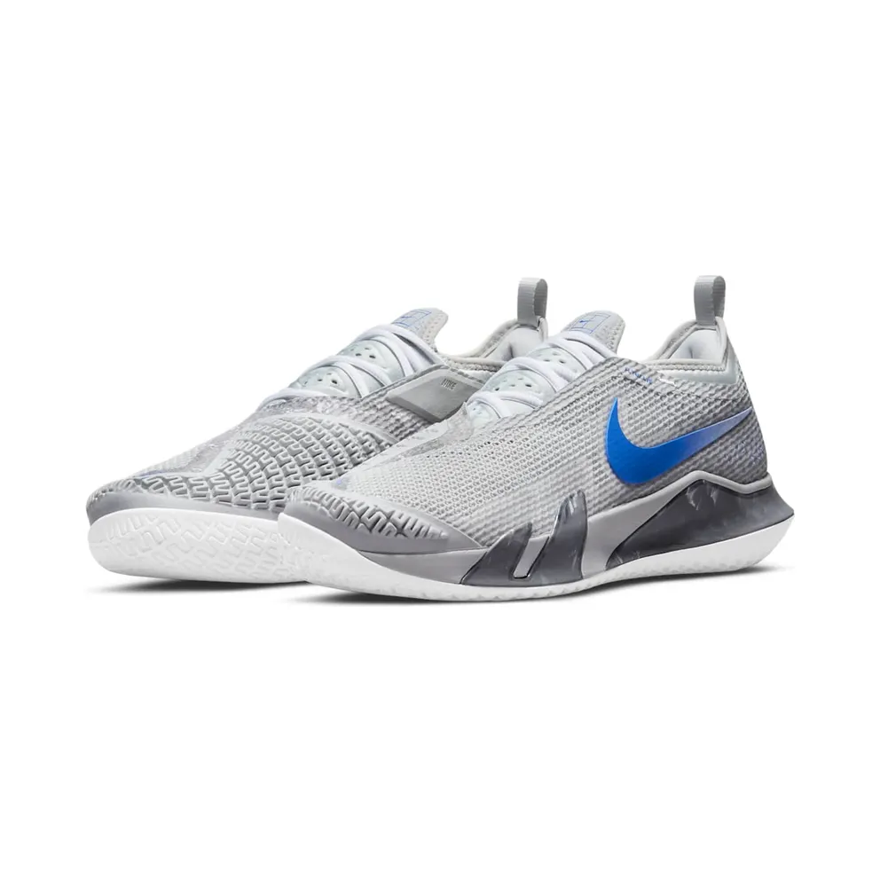 NikeCourt React Vapor Nxt Hardcourt Black “Light Smoke Grey / Aluminium / Grey Fog / Hyper Royal” (CV0724-008)