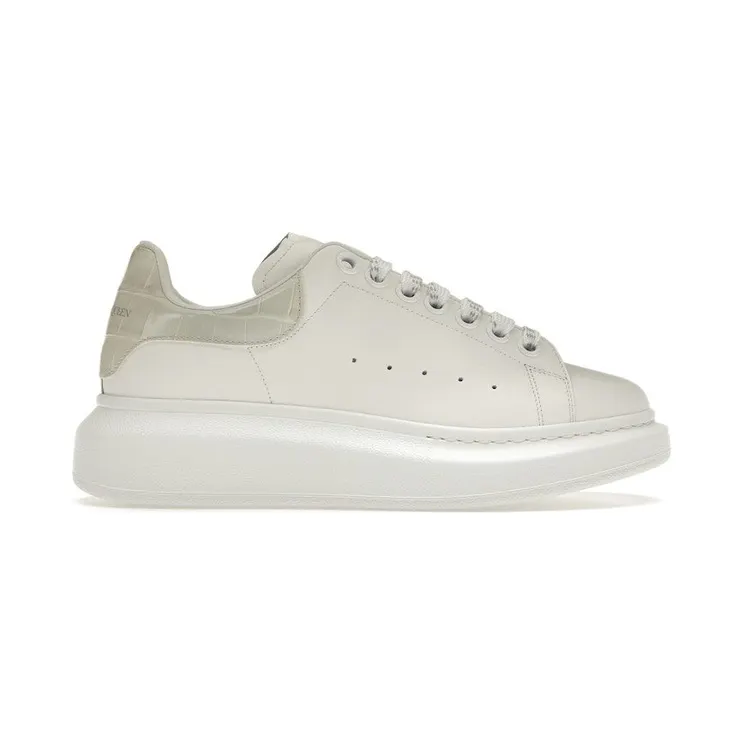 Alexander McQueen Oversized White Croc (718233WICG68959)
