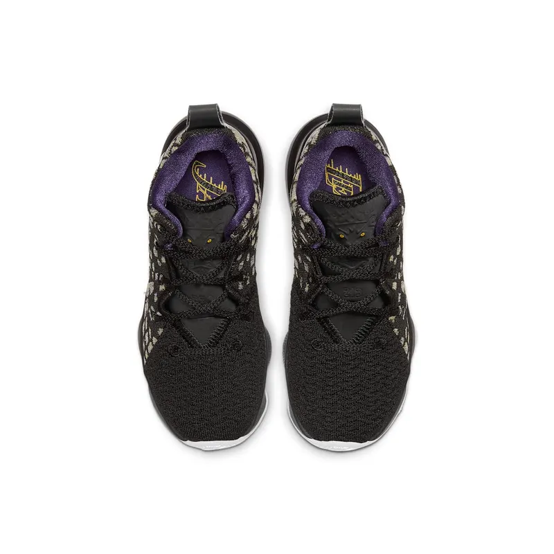 Nike LeBron 17 Lakers (PS) Black/White-Eggplant-Amarillo (BQ5595-004)
