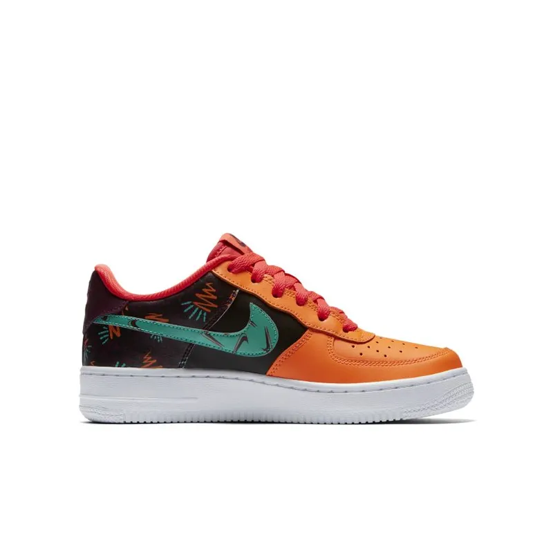Nike Air Force 1 Low What The 90s (GS) Bordeaux/Hyper Jade-Total Orange-Black (AT3407-600)