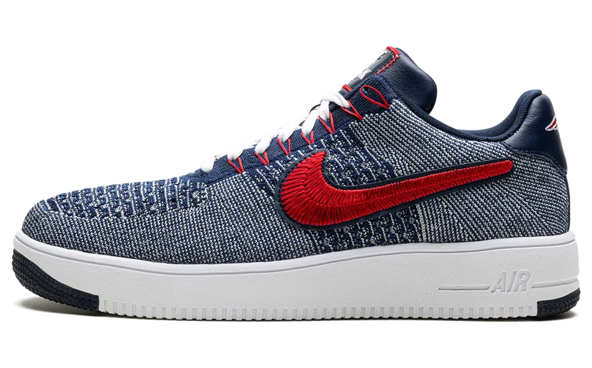 Nike Air Force 1 Ultra Flyknit Low “Patriots Robert Kraft Wolf Grey” (FV4079-012)