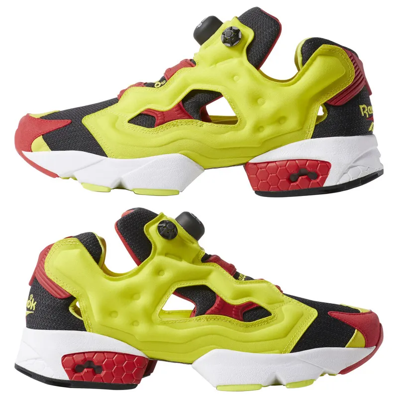 Reebok Instapump Fury Prototype Citron Black/Hyper Green-Reebok Red-White (Other Brands Reebok)