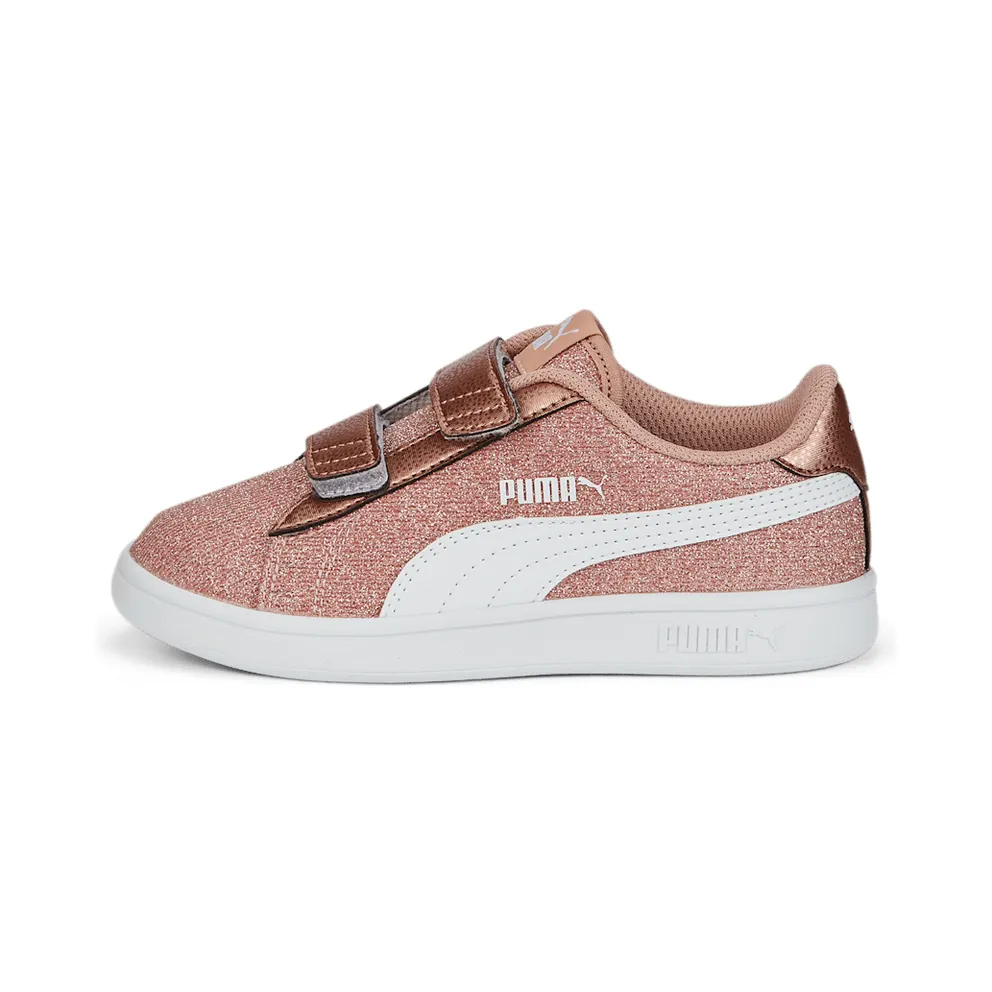 Puma Smash v2 Glitz Glam Kid Pink/White/Gold (36737829)