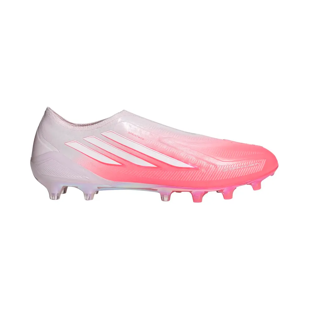 adidas F50 Sparkfusion Elite Laceless Firm Ground / Artificial Ground Football Boots Womens “Solar Turbo / Cloud White / Distilled Pink” (IH4474)