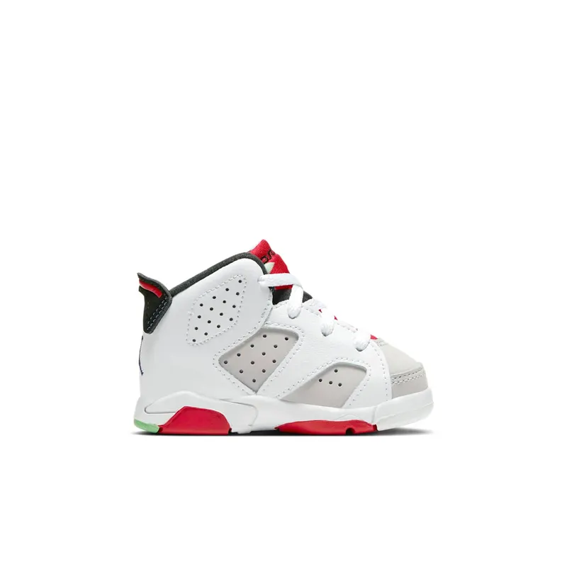 Jordan 6 Retro Hare (TD) Neutral Grey/White-True Red-Black (384667-062)