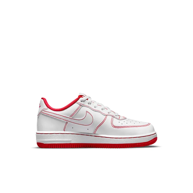 Nike Air Force 1 PS “Contrast Stitch – White University Red” (DC9672-100)
