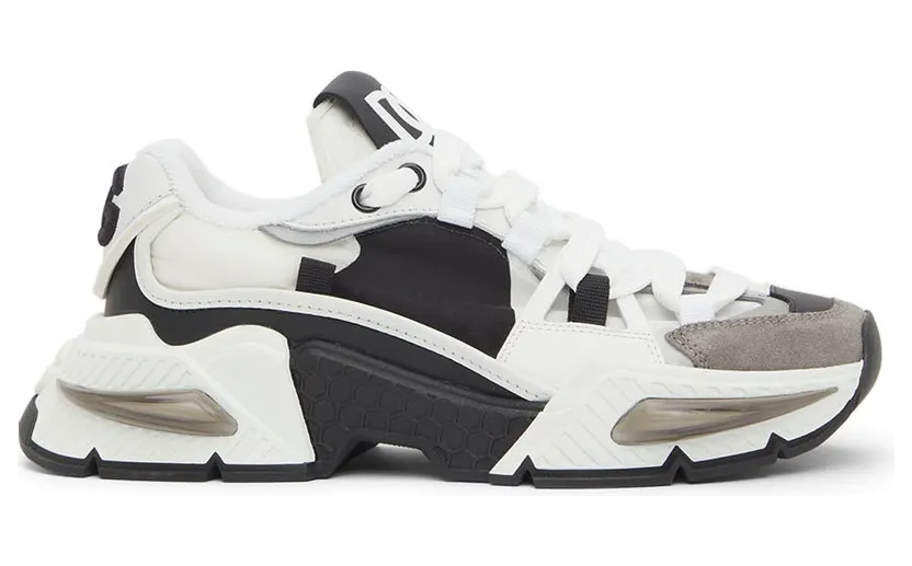 Dolce & Gabbana White & Black Airmaster Sneakers (CK1984 AY337)
