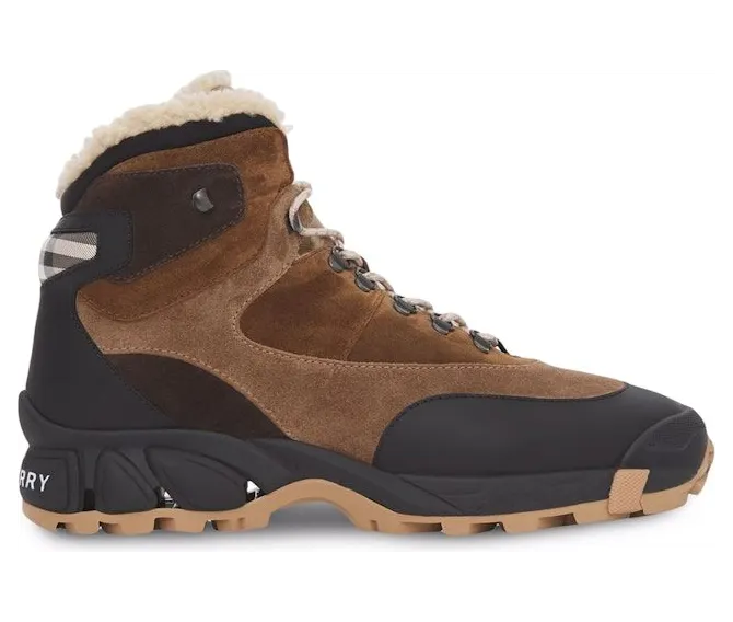 Burberry Tor Shearling Lined Black Brown (8043653)