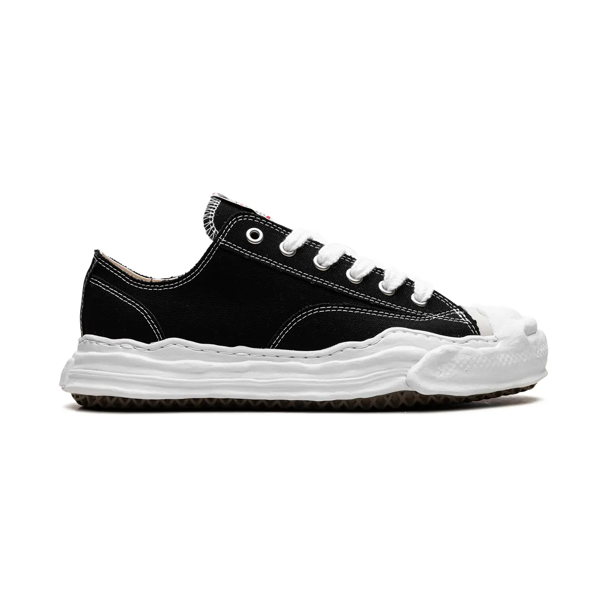 Maison Mihara Yasuhiro Hank OG Sole Canvas Low Black White (A05FW702-BLK) (5)