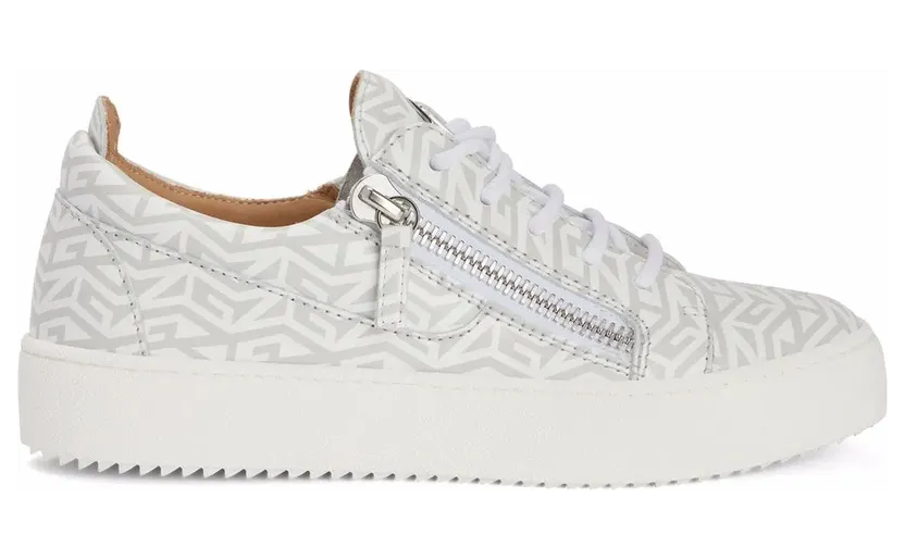 Giuseppe Zanotti Frankie sneakers met monogram – Wit (RM20055004)