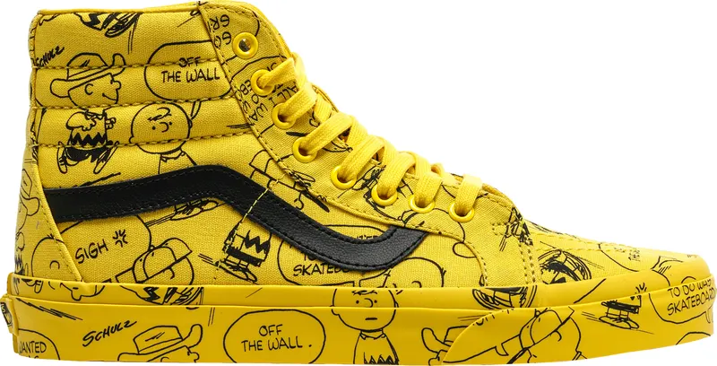 Vans Sk8-Hi Peanuts Charlie Brown Yellow/Black (VN0A2XSBQX4)