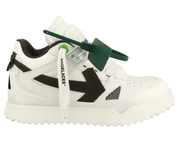 OFF-WHITE Mid-Top Sponge Sneakers White Black (OWIA271C99LEA002110)