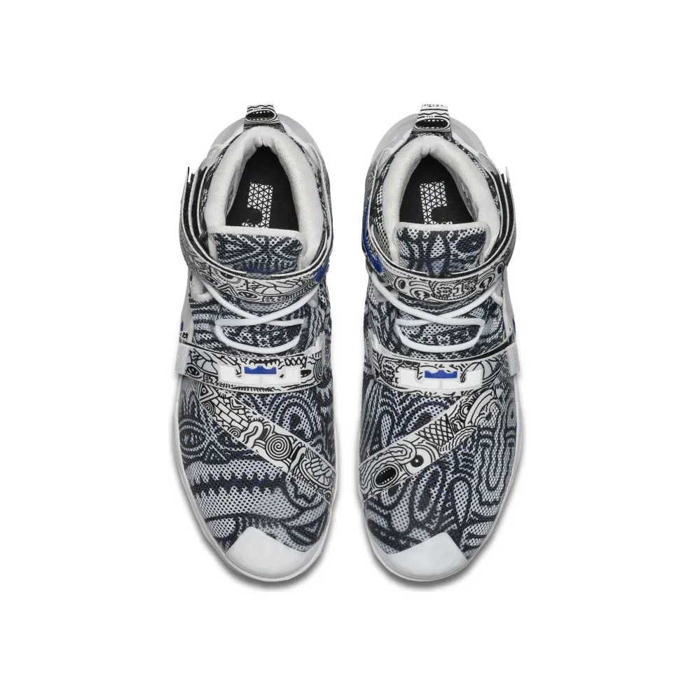Nike LeBron Solider 9 Freegums Black/White-Concord (810803-014)