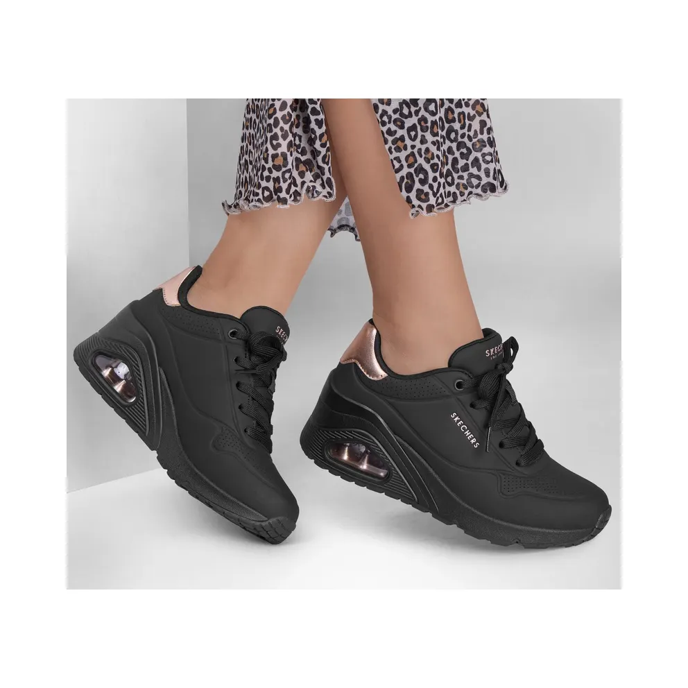 Skechers Uno Wedge – HI Steps Sneaker Black