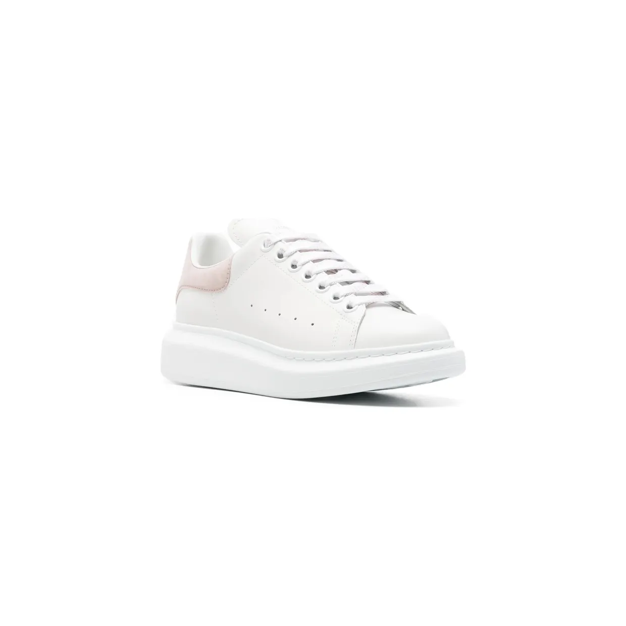 Alexander Mcqueen Oversized Suede-trim “White/Pink” (553770 WIAIH 9182) (2)