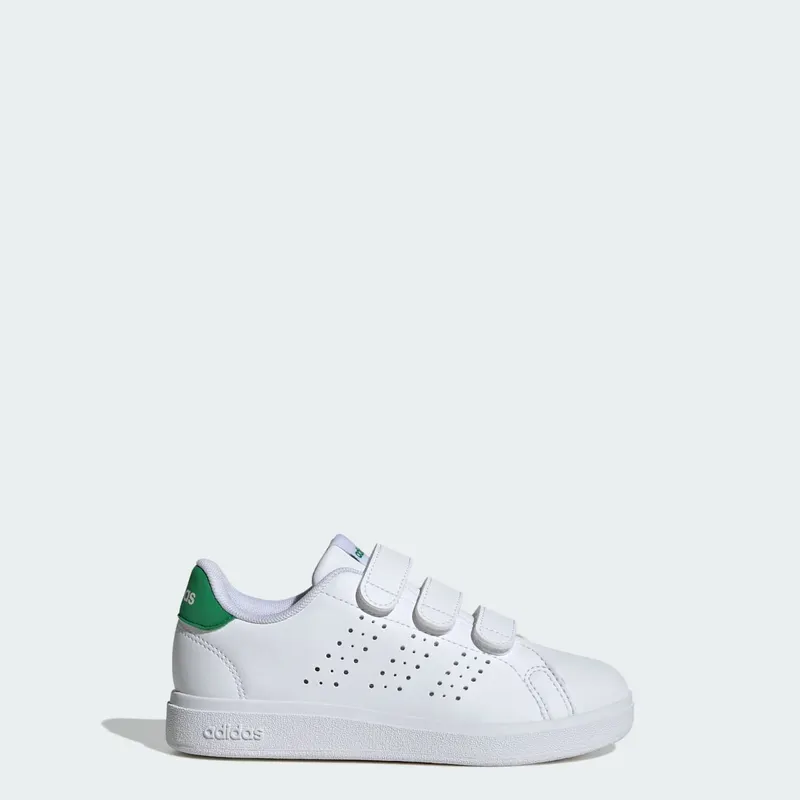 Adidas Advantage Base 2.0 Kids Cloud White / Cloud White / Green (IE9019)