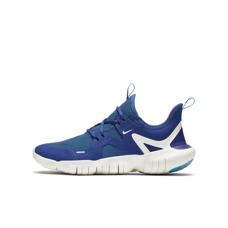 Nike  Free RN 5.0 Indigo Force Summit White (GS) Indigo Force/Summit White-Blue Lagoon-Deep Royal Blue (AR4143-401)