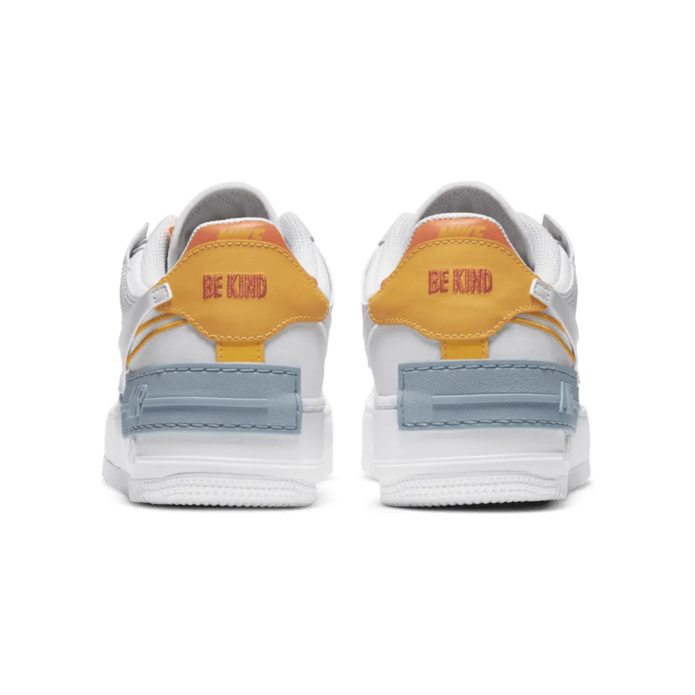 Nike Air Force 1 Shadow Kindness Day 2020 (W) White/Light Armory Blue Heather-Laser Orange-Summit White (DC2199-100)