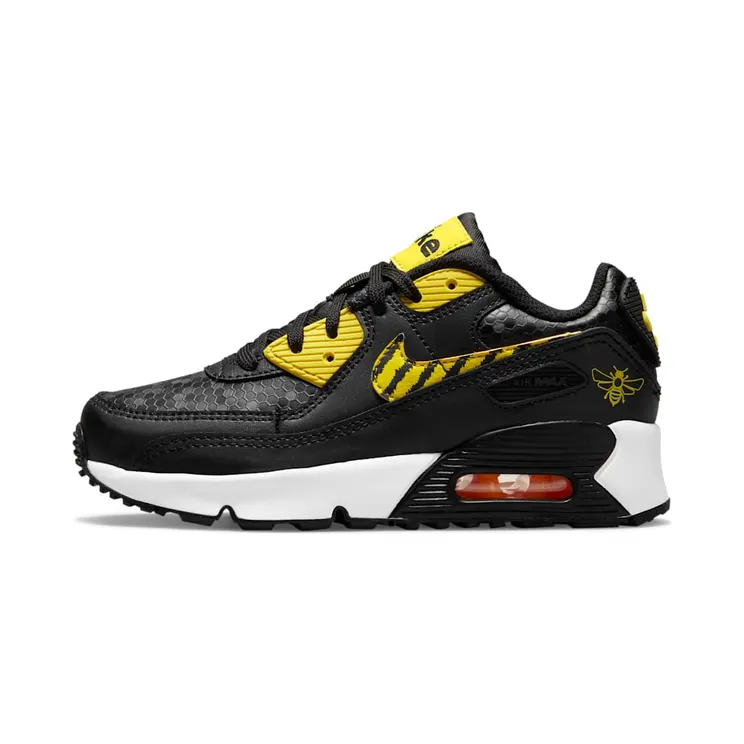 Nike Air Max 90 SE “Black / University Gold / Citron Pulse / Opti Yellow” (DD0125-001)