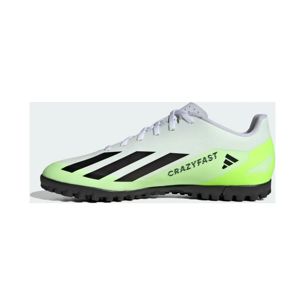 adidas X Crazyfast.4 Turf Cloud White Core Black Lucid Lemon (IE1583)