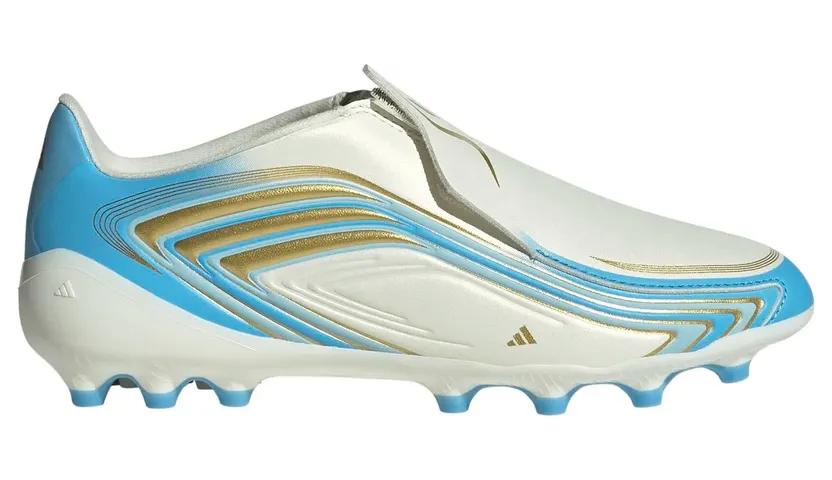 Adidas F50 Messi League Laceless AG Kinder Nockenschuhe, braun, Größe 35 ½ (KK1400)