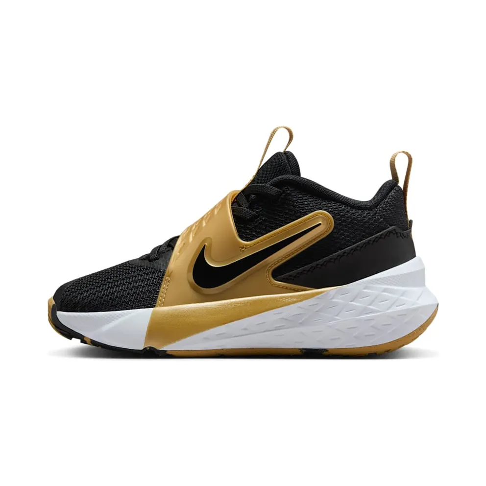 Nike Team Hustle D 12 Black Metallic Gold White (HF6280-003)