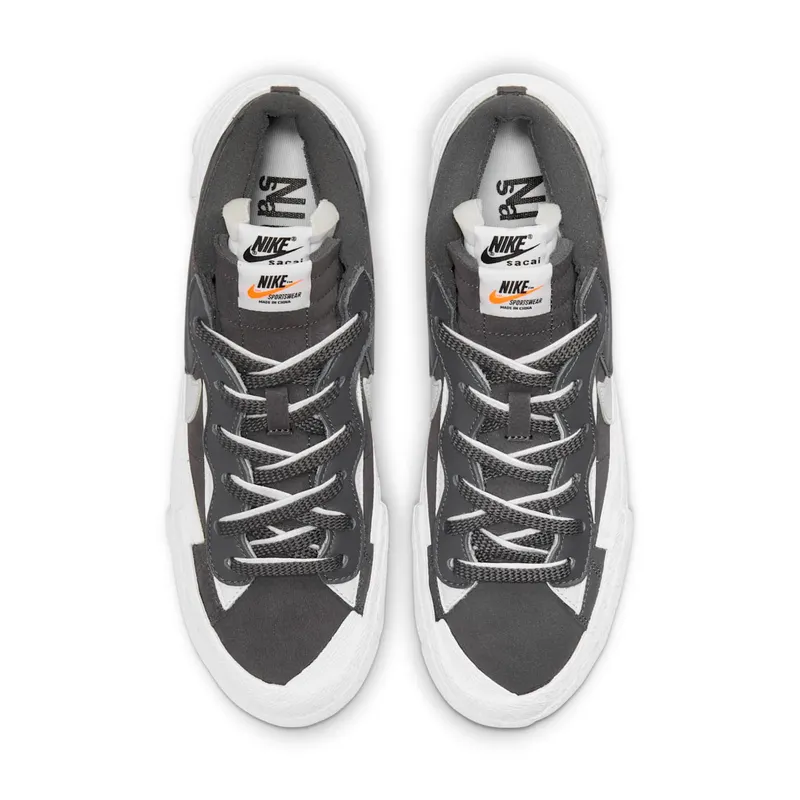 Nike x sacai Blazer Low Iron Grey (2021) (DD1877-002)