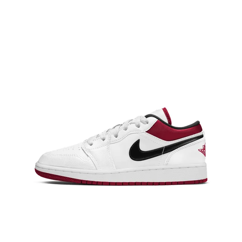 Jordan 1 Low White Gym Red (GS) (553560-118)