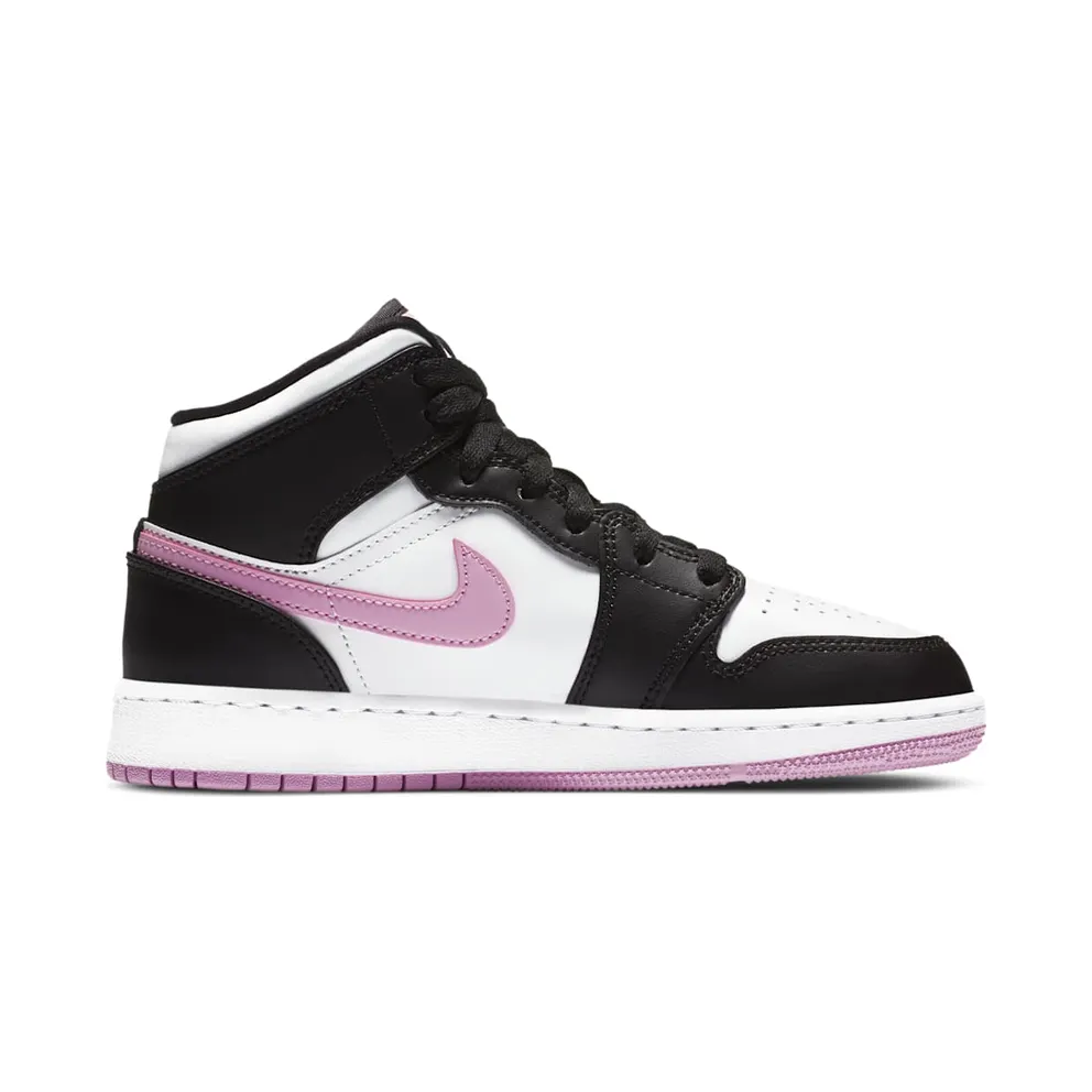 Jordan 1 Mid White Black Light Arctic Pink (GS) White/Black-Light Arctic Pink (555112-103)