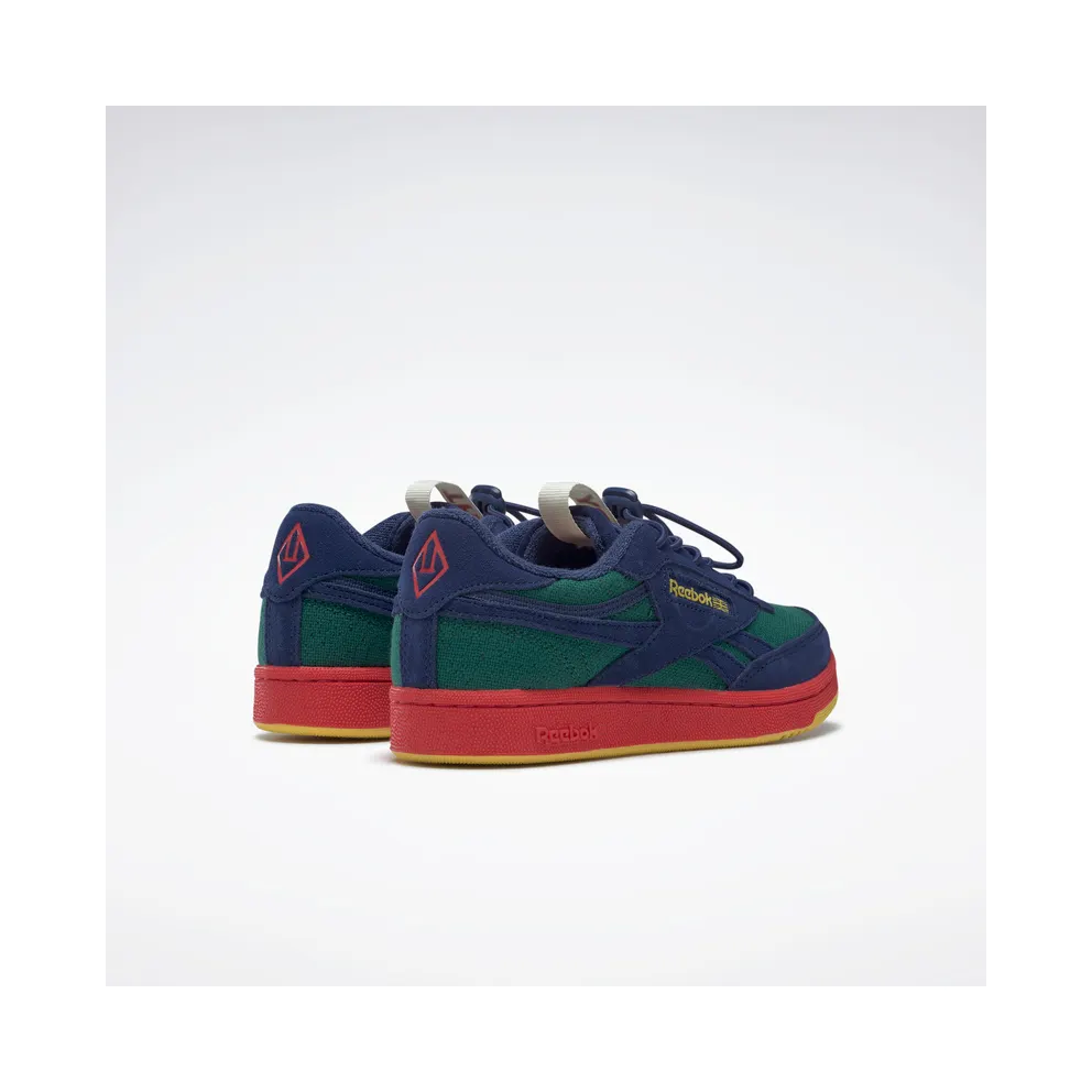Reebok De Animals Observatory Club C Revenge Shoes Night Navy / Flannel Green / Fireball Red