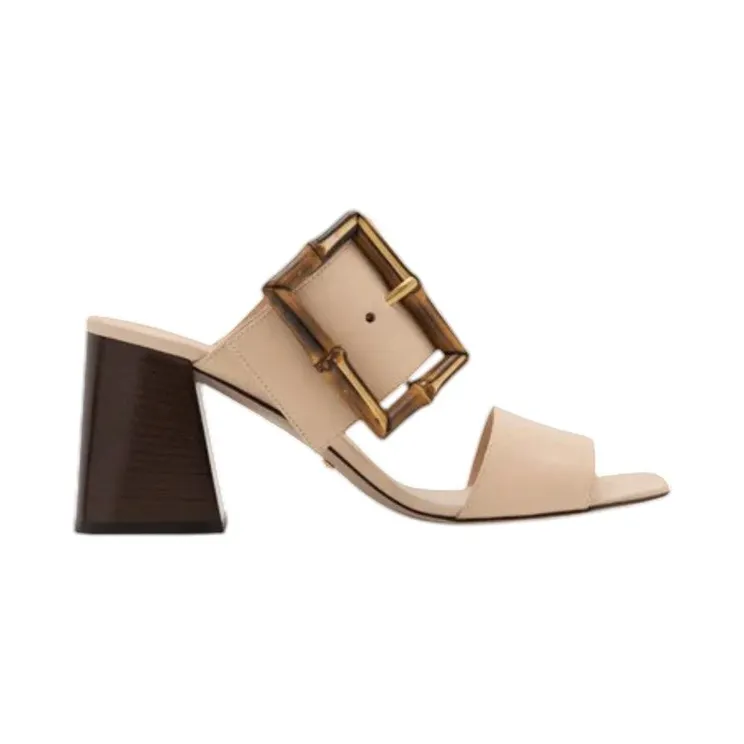 Gucci Bamboo Buckle Leather Sandal Beige (?835736-BNC00-1000)