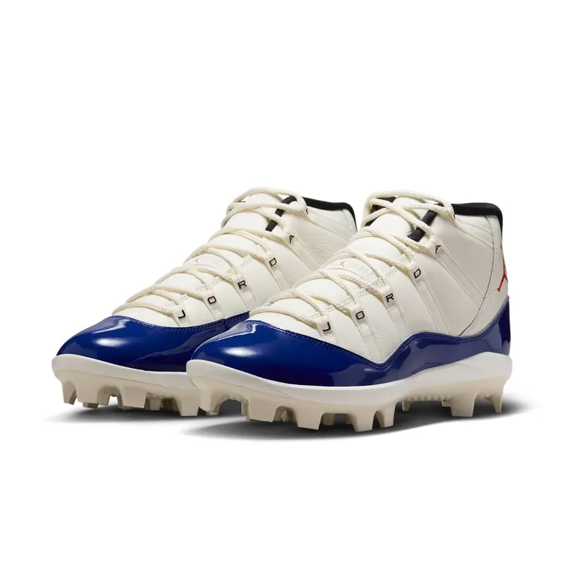 Air Jordan Eleven Mid Sail / Deep Royal Blue / Fire Red (HM7326-100)