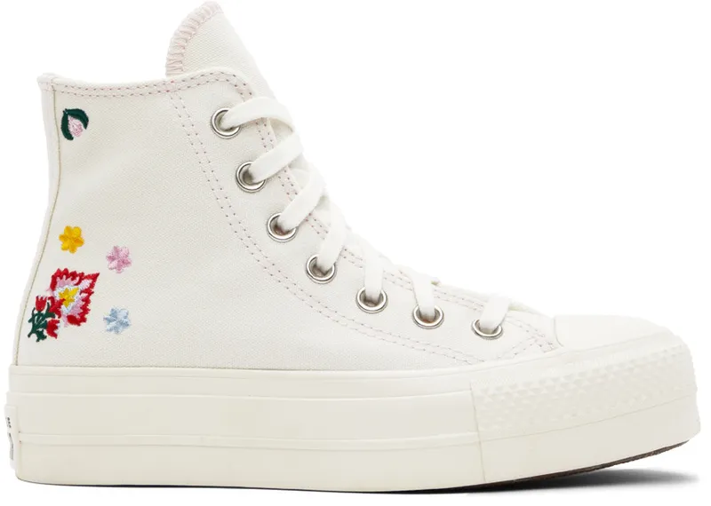 Converse Chuck Taylor All Star Lift Platform Floral Embroidery (A02198C)