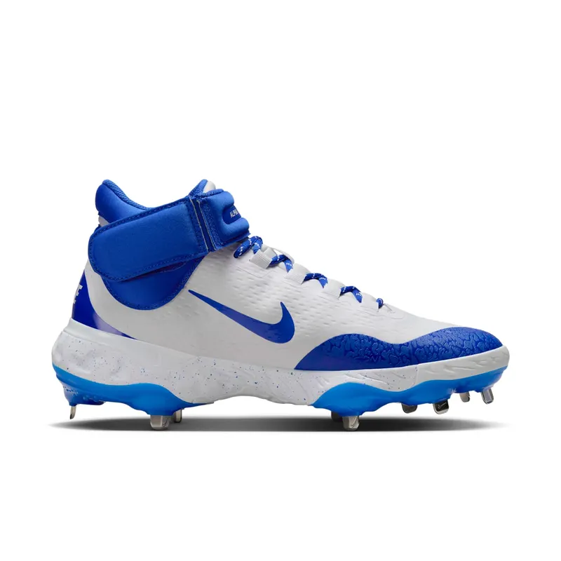 Nike Alpha Huarache Elite 4 Mid White Hyper Royal (FD2744-104)