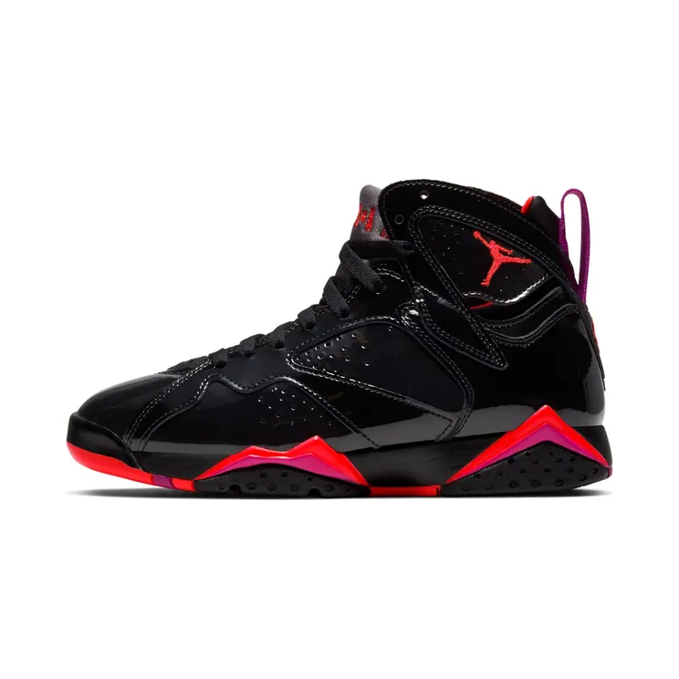 Air Jordan 7 Retro Black Patent Leather “Black / Anthracite / Smoke Grey / Bright Crimson” (313358-006)